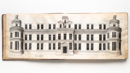 Perspectival elevation for a residence
