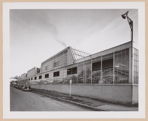 View of the lateral façade of the addition to the Manufacturing Building, Radio Corporation of America Assembly Plant, Indianapolis, Indiana