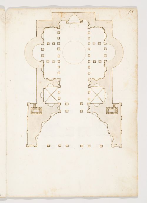 Plan of an unidentified building, possibly in Sicily