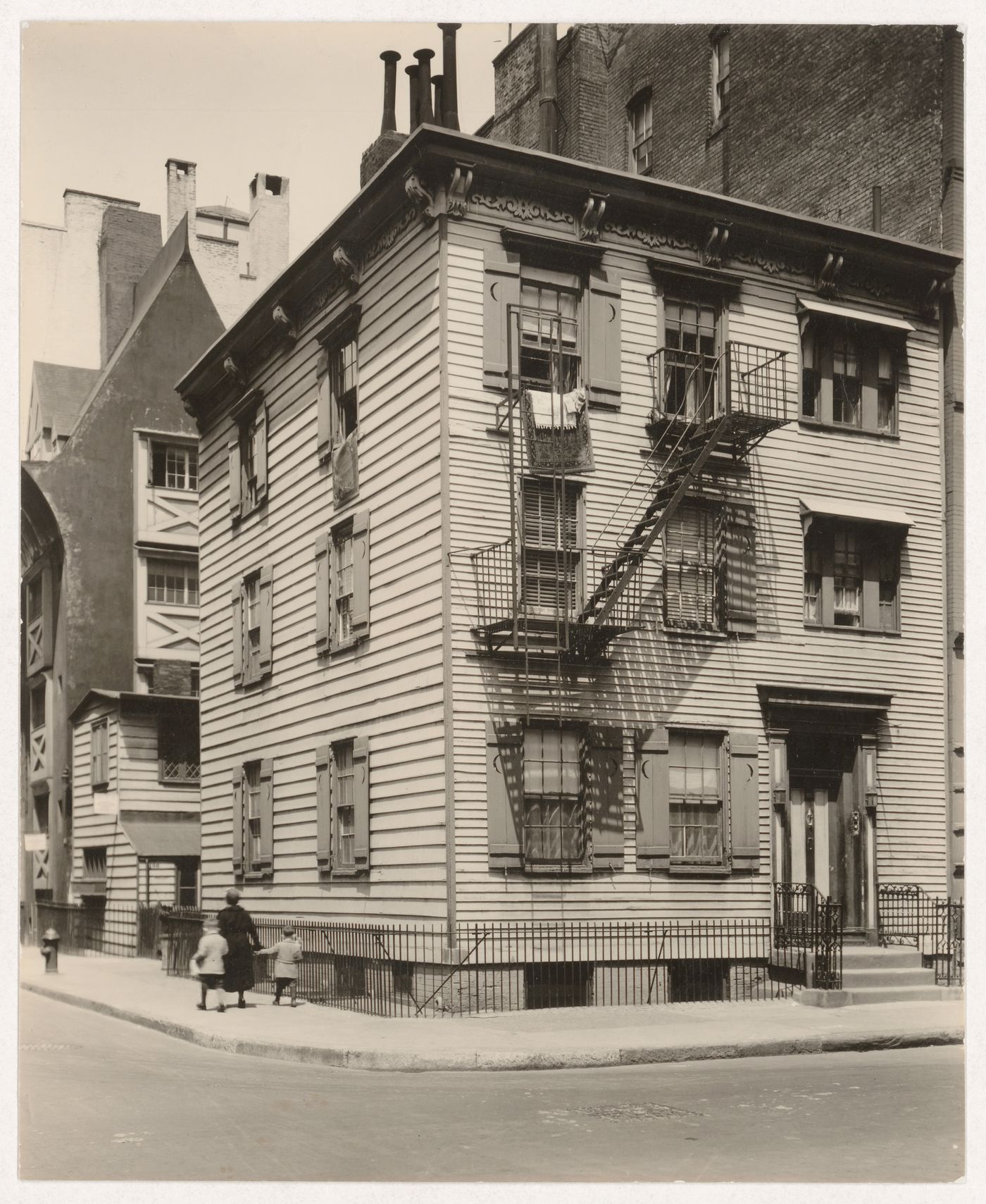 Frame House: Bedford and Grove Streets, Manhattan