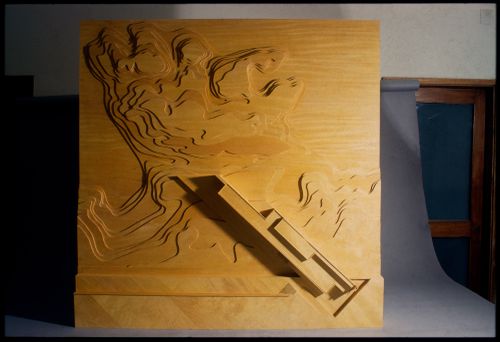 View of model for Restaurante para a Piscina de Mares, Leça da Palmeira, Portugal