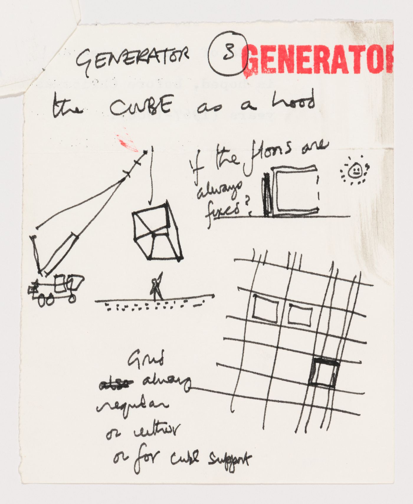 Generator project, White Oak Plantation, Yulee, Florida: notes and sketches