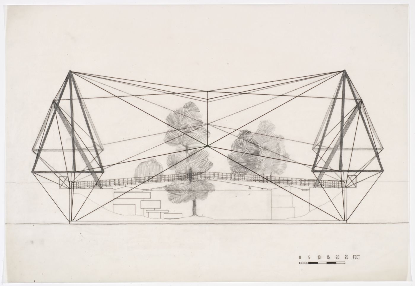 London Zoo Aviary, Regent's Park, London, England: elevation