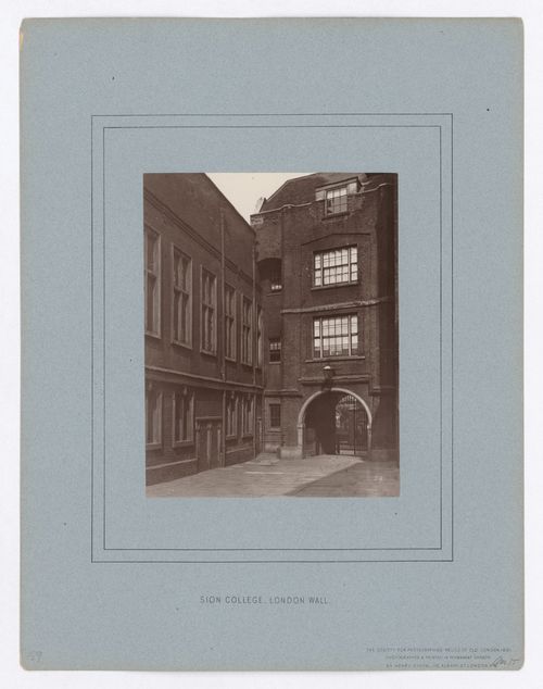 Sion College, London Wall