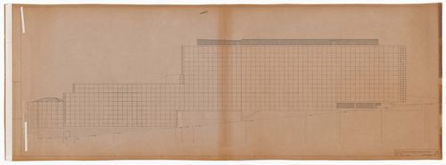 West elevation for Edifício de Escritórios na Av. D. Afonso Henriques, Avenida da Ponte, Porto, Portugal