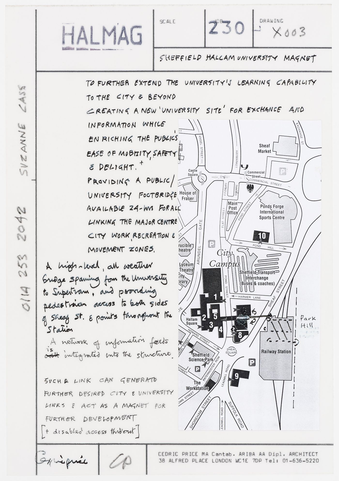 Halmag: project description with campus map