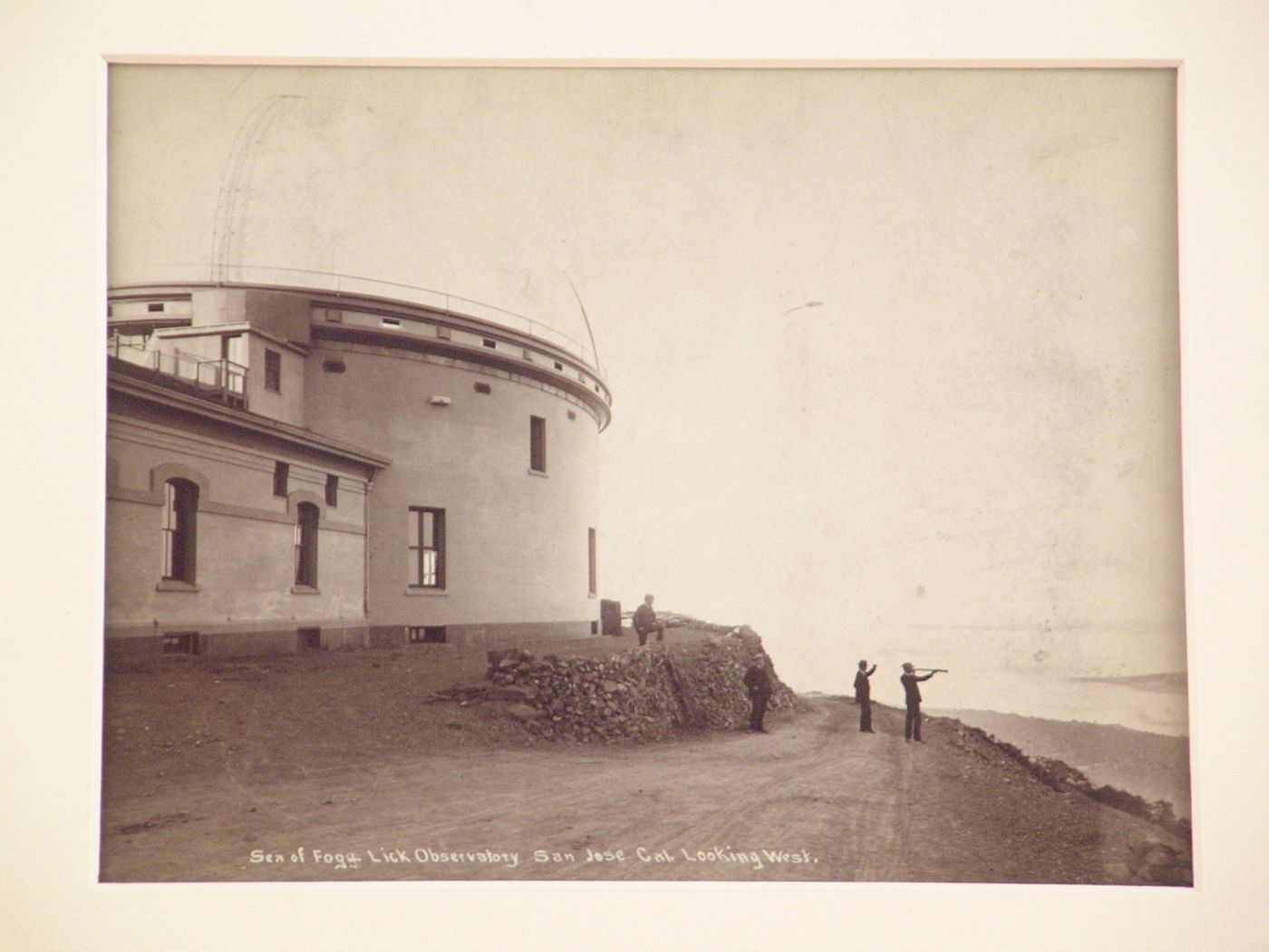 Sea of Fog -- Lick Observatory. San Jose California. Looking West