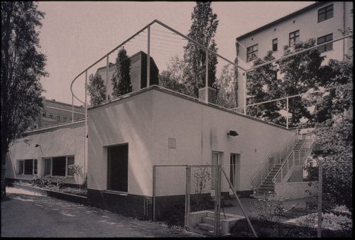 Exterior view of Senior Club Anziani, Blocke 121, Berlin, Germany
