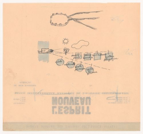 Preparatory studies for publication - view from split-level
