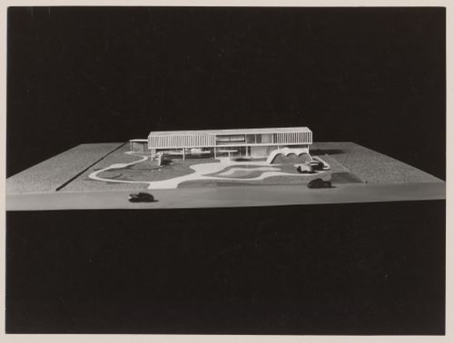 View of model for Burton Tremaine house, Santa Barbara, California, United States
