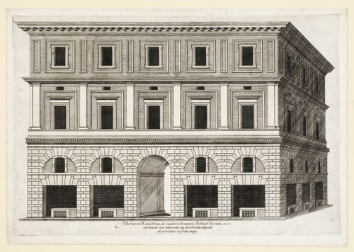 Perspective of the Palazzo Alberini, Rome