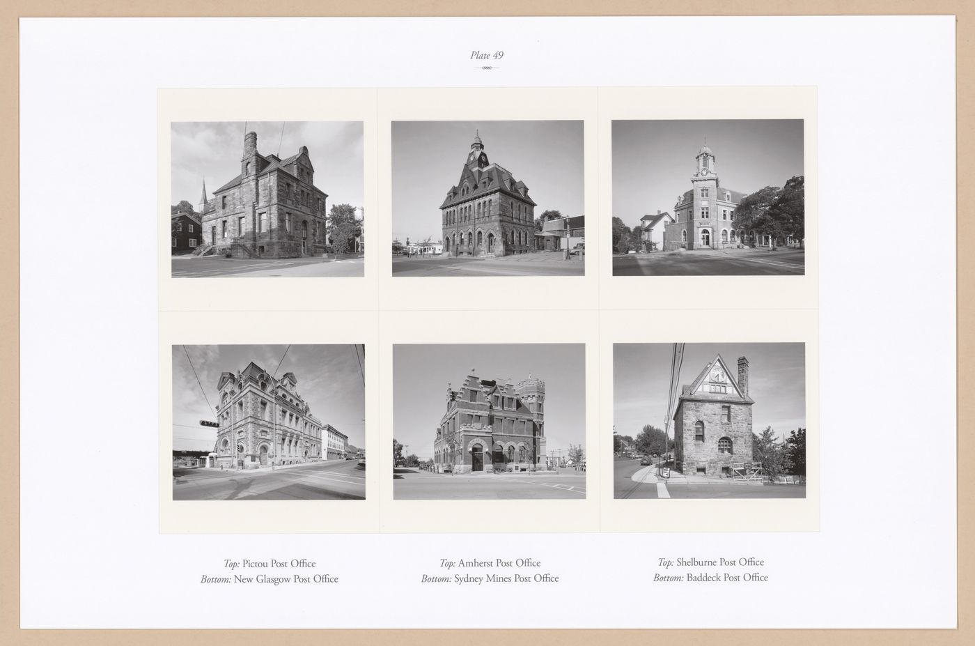 Plate 49: Post Offices, from the portfolio, A Nova Scotia Archive