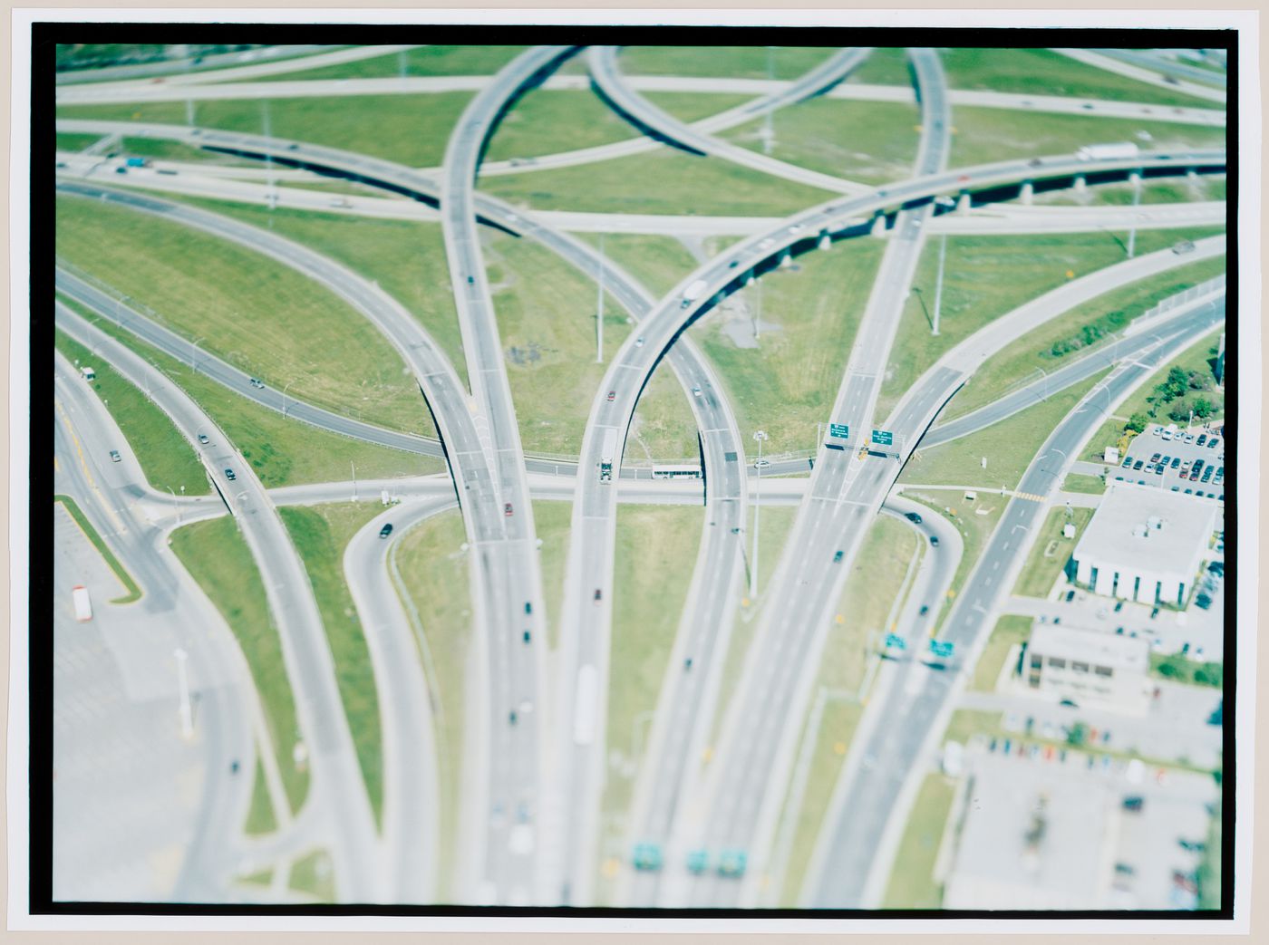 Aerial view of the Anjou Interchange, Montréal, Québec