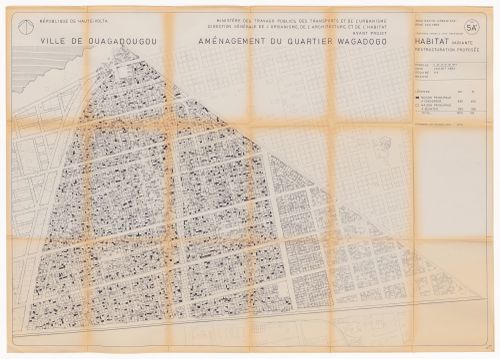 Plan for the Ouagadougou suburbs restructuring project, Burkina Faso