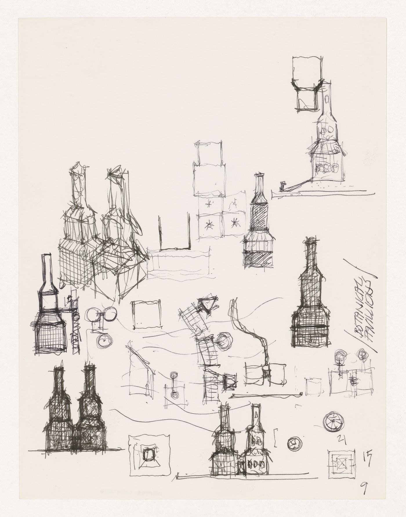 Sketches for Santiago de Compostela Botanical Complex, Santiago de Compostela, Spain