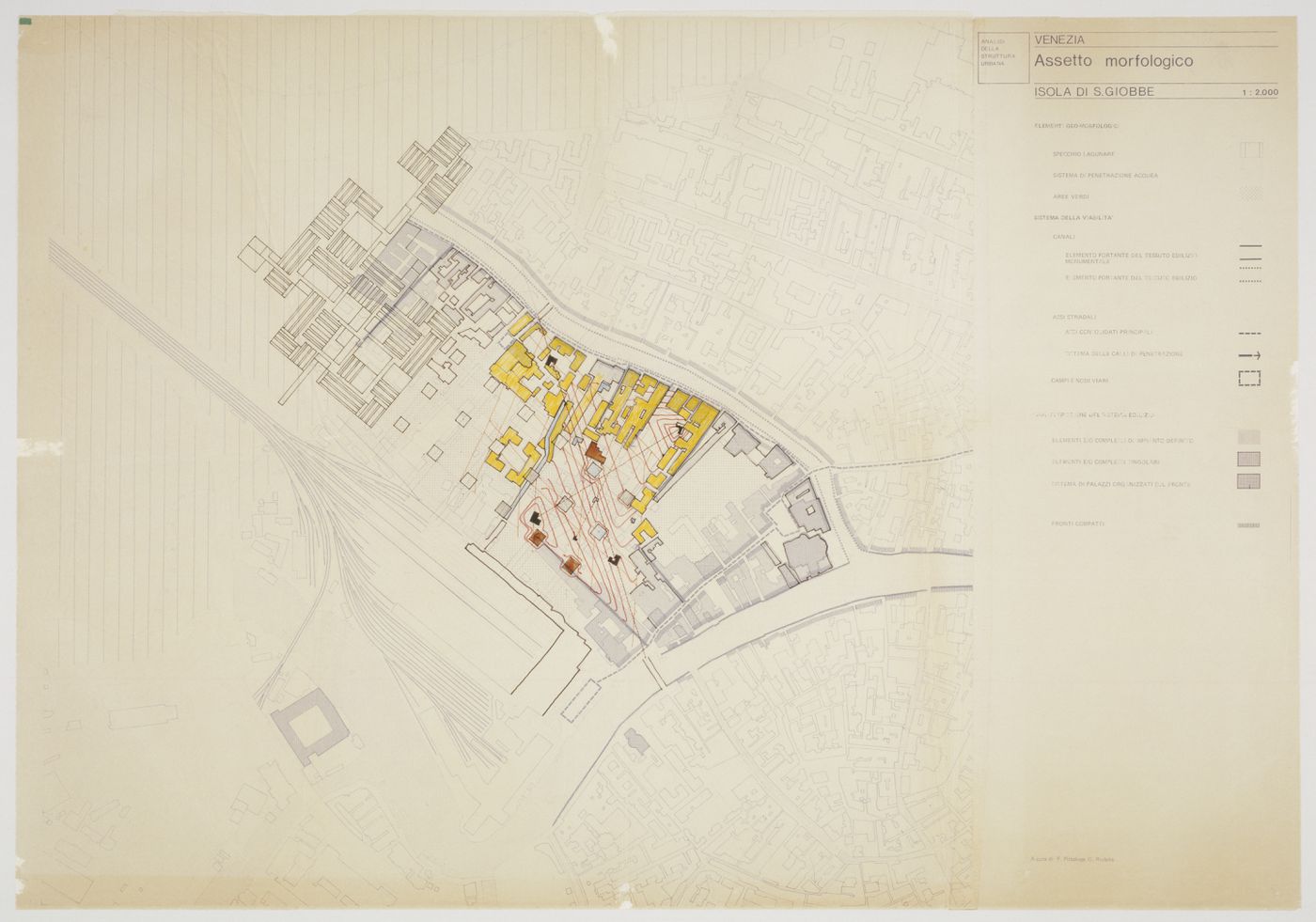 Site plan for Cannaregio, Venice