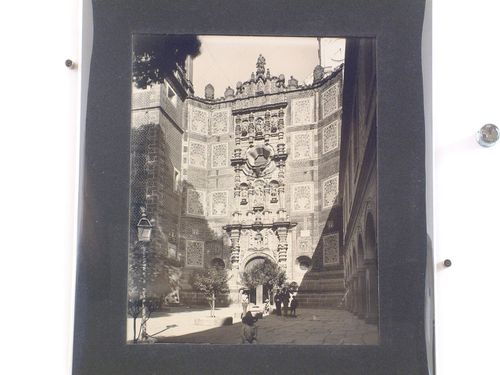 Partial view of the principal façade of the Church of San Francisco, Puebla, Mexico