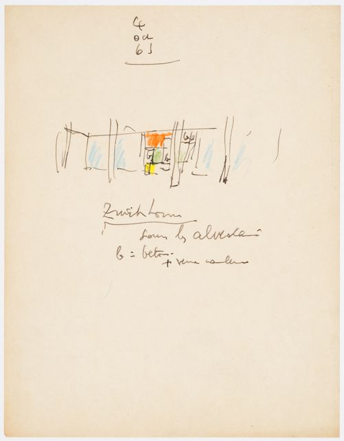 Maison de l'homme, Zurich: conceptual sketch