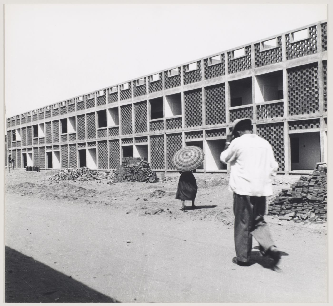 View of House Type 10-JB under construction, sector 22, Chandigarh, India.