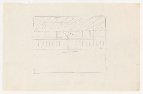 Sketch plan for a campus building for Illinois Institute of Technology
