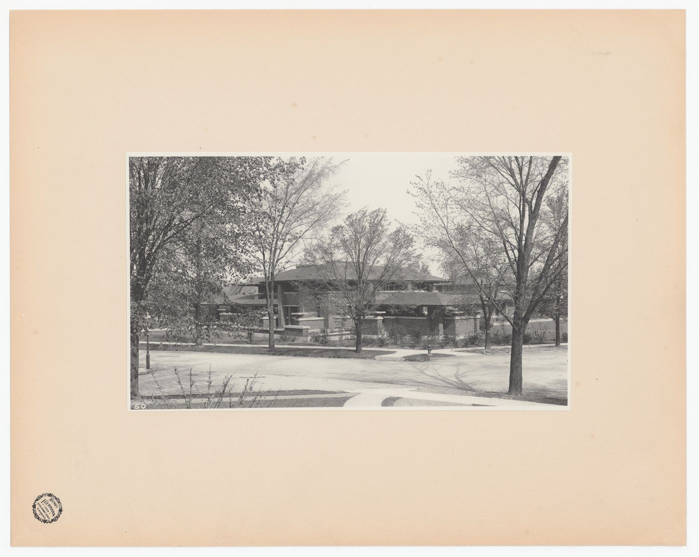 View of Darwin D. Martin House from across Jewett Avenue, Buffalo, New York