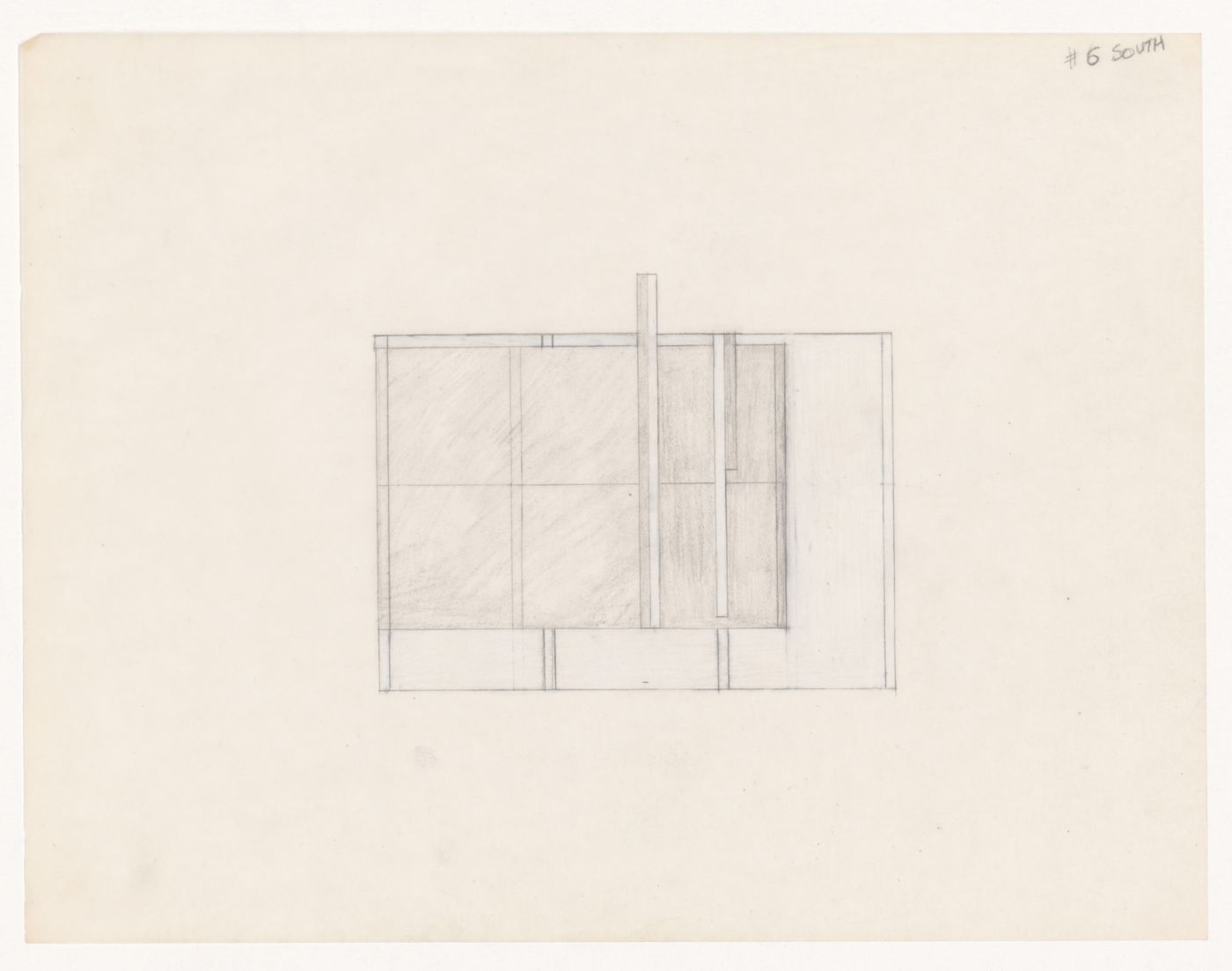 Sketch elevation for House VI, Cornwall, Connecticut