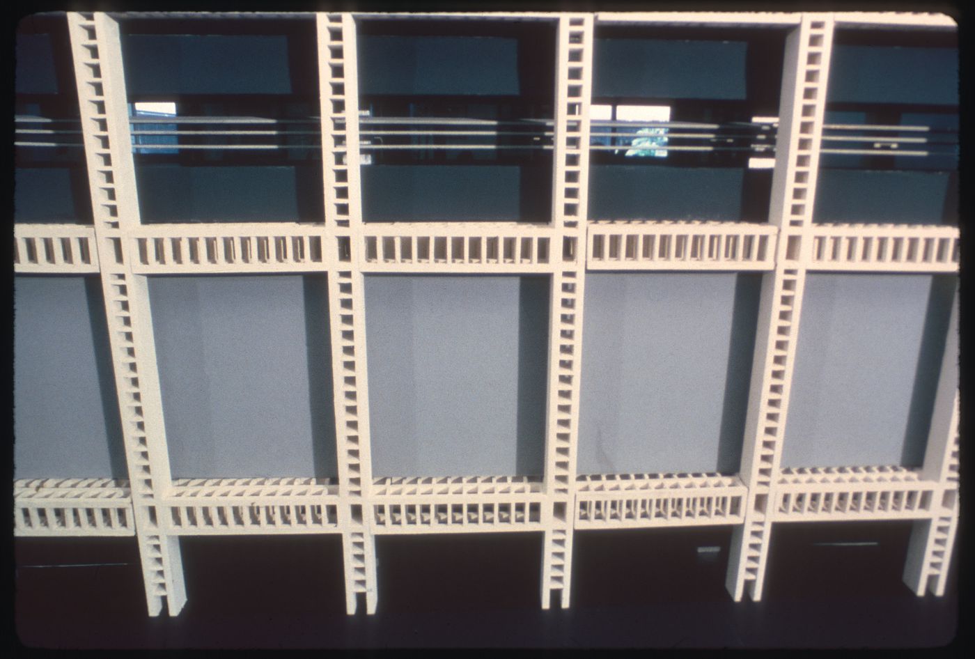 Photograph of a model for La ciudad que necesita la humanidad, Argentina, by Reginald Malcolmson and his students Mary Bylinsky and Dan Roach