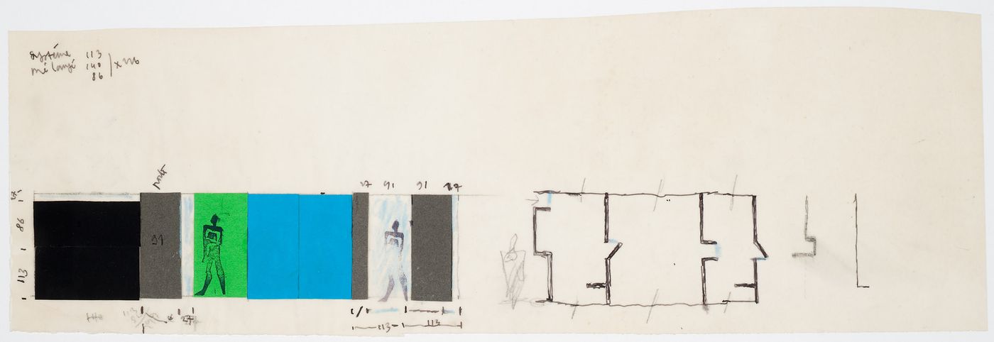 Maison de l'homme, Zurich: study of module