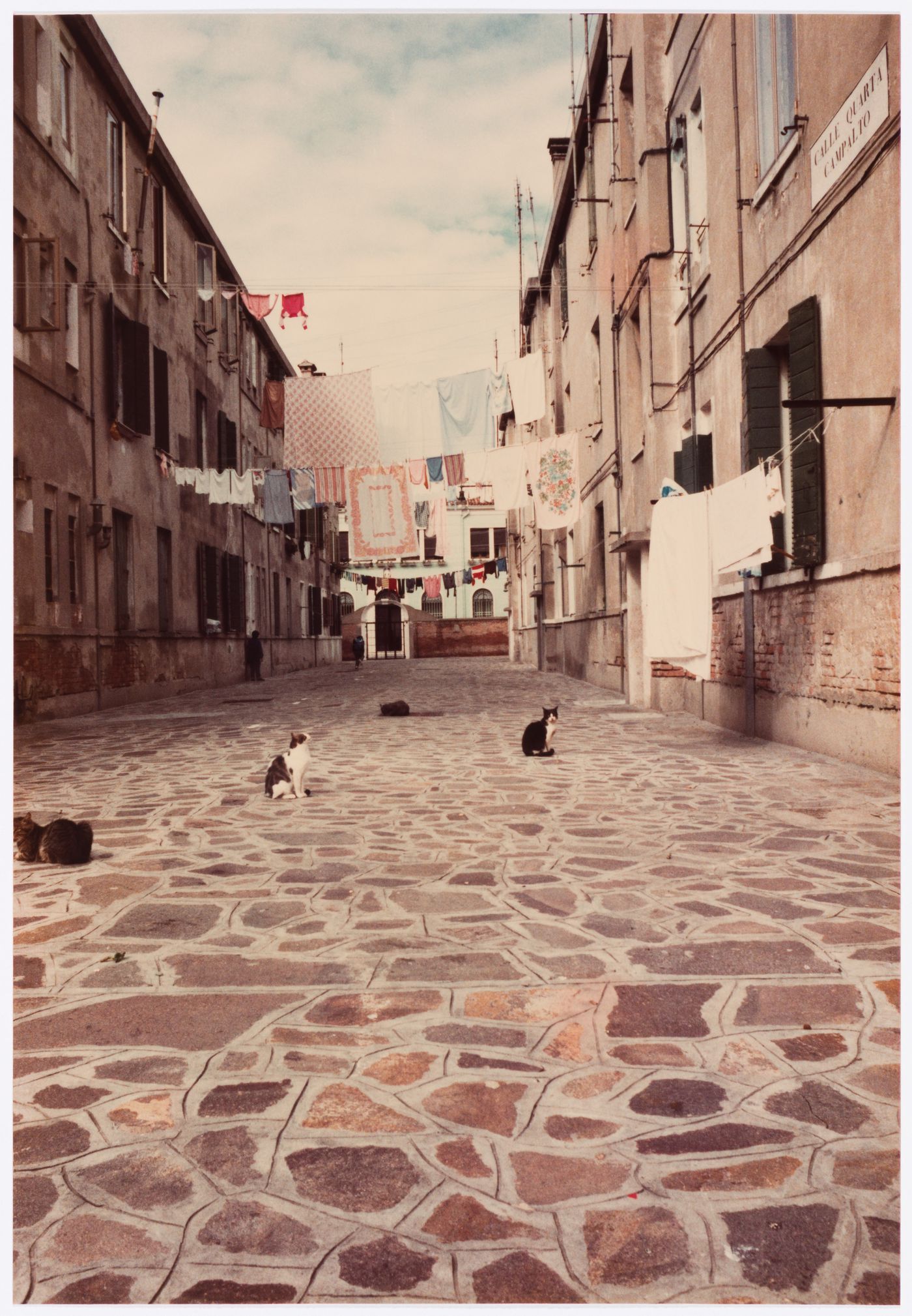 Photographs of buildings and the street, Recuperação da Área do Campo di Marte, Giudecca, Venice