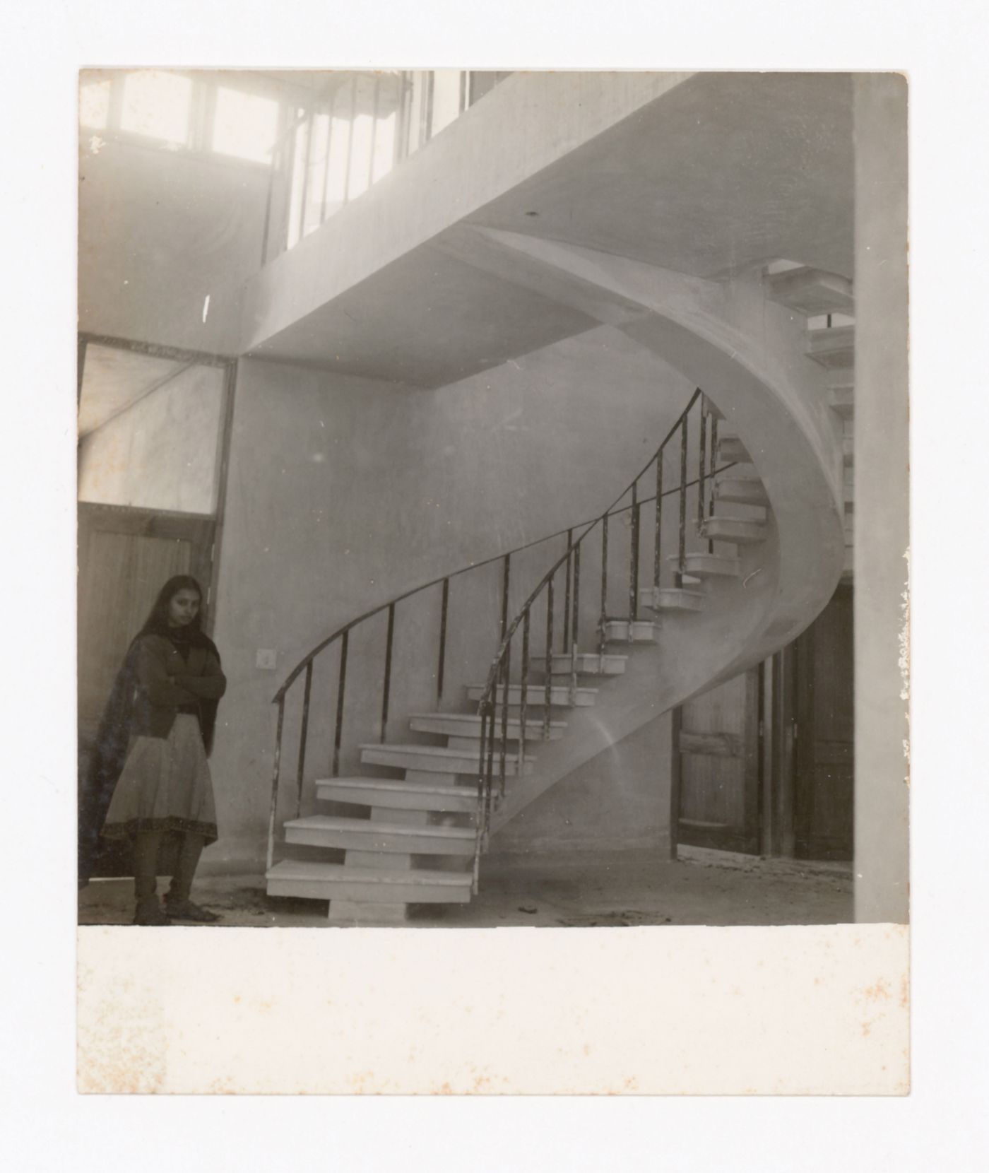 Photograph of stairs for an unidentified architectural project