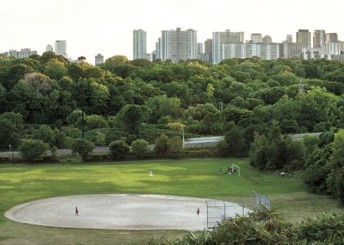 An Enduring Wilderness: Lower Don Parklands from Riverdale Park East, Toronto