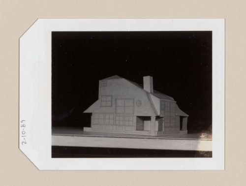 Study model for the Hanks-Paré Residence, Tuxedo Park, New York