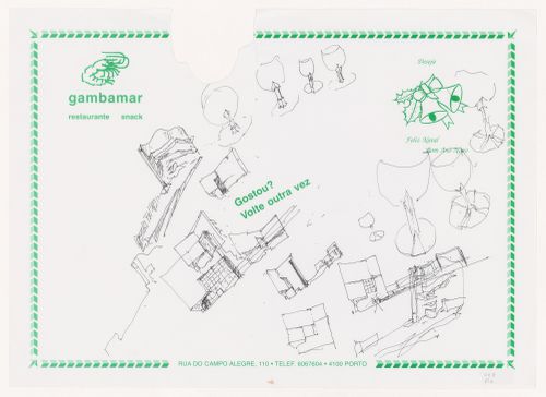 Sketches for C. Cultural e Audit. para a Fundação Iberê Camargo [Iberê Camargo Foundation Museum], Porto Alegre, Brazil