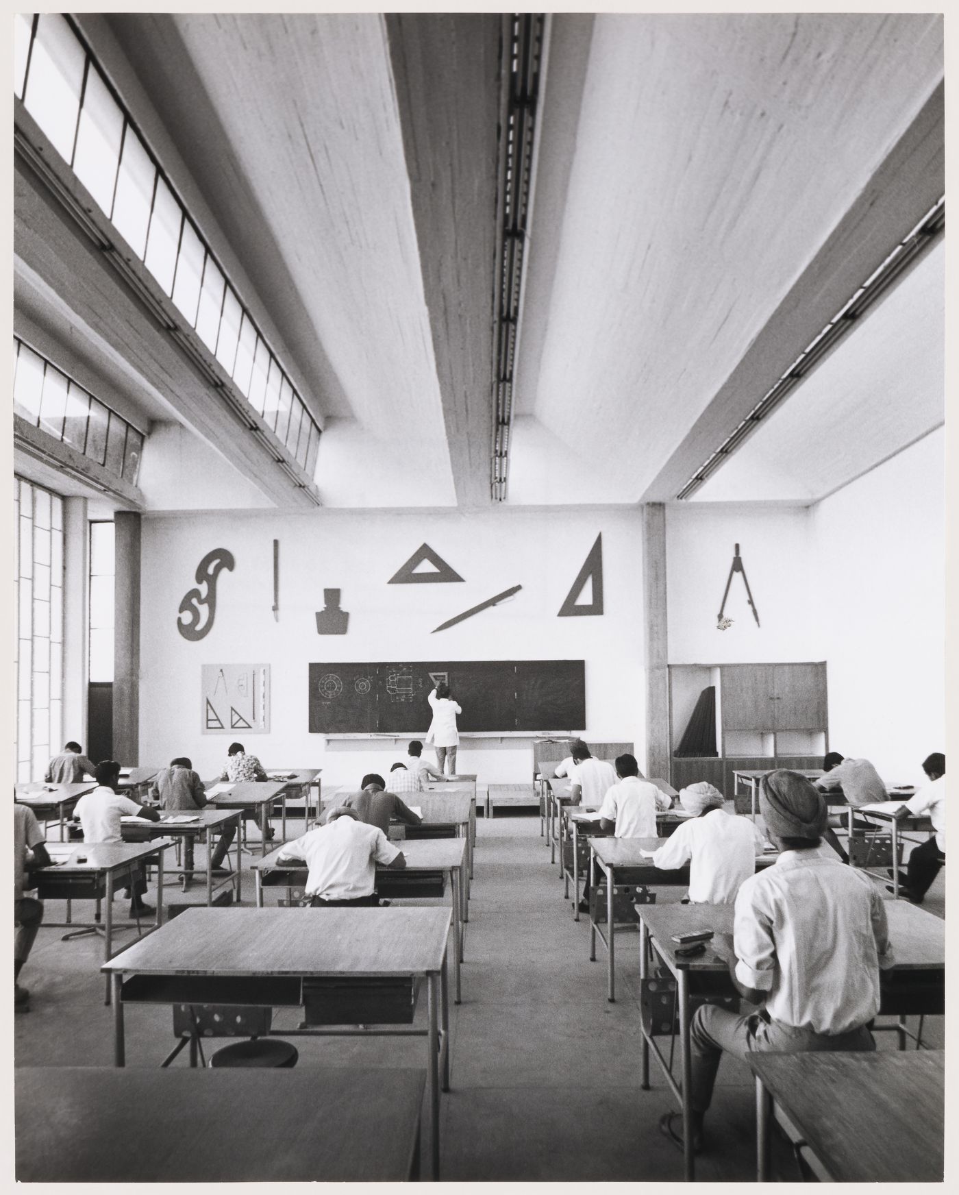 Interior of the College of Architecture, Sector 12, Chandigarh, India