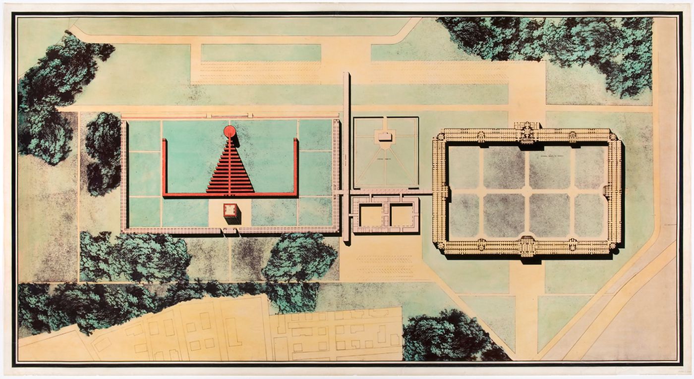 Cimitero di San Cataldo, Modena, Italy: Site plan