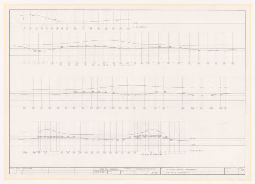 Sections for Uchino Community Center for Seniors and Children, Fukuoka, Japan