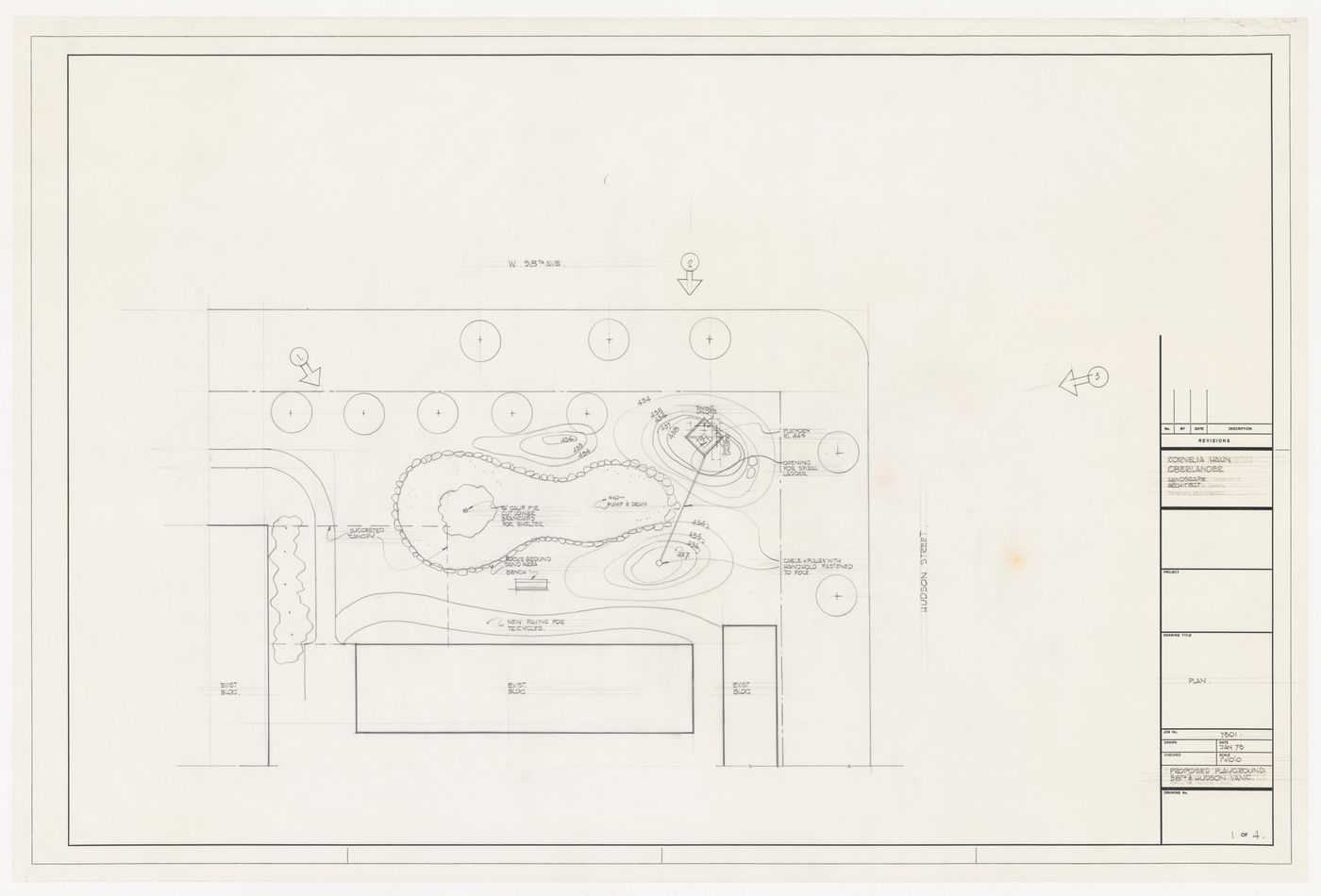 Site plan for Playground, 38th and Hoodson, Vancouver, British Columbia
