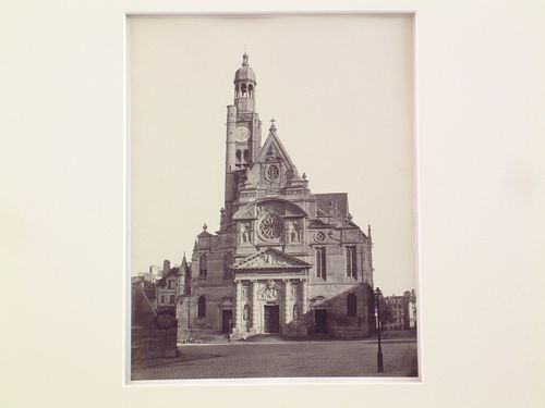 Exterior view, façade at Saint-Étienne-du-Mont, Paris, France