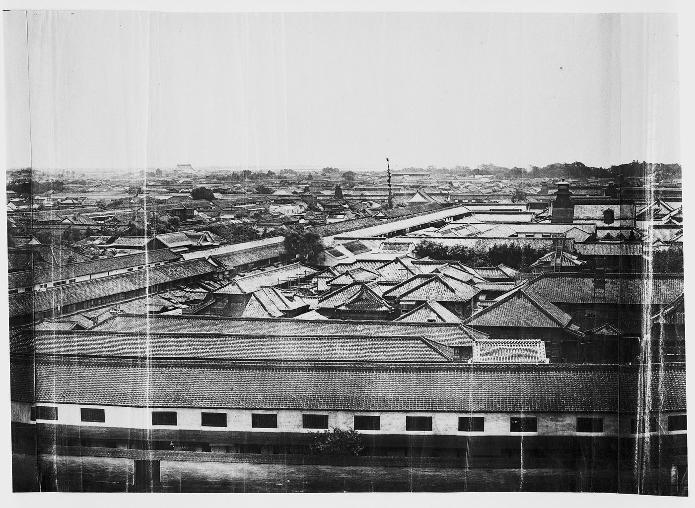 View of Edo (now Tokyo) showing daimyo residences, Japan