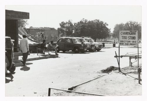 Photograph of taxi stand, Chandigarh, India
