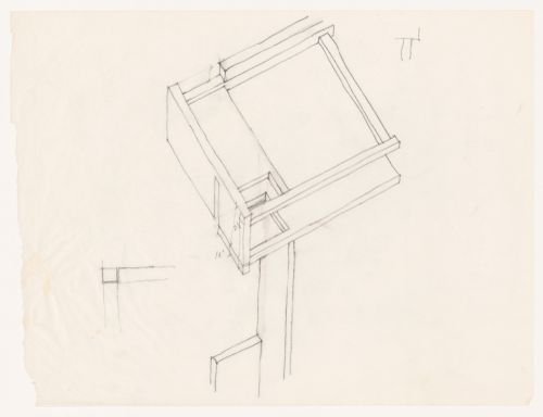 Sketch axonometric for House VI, Cornwall, Connecticut