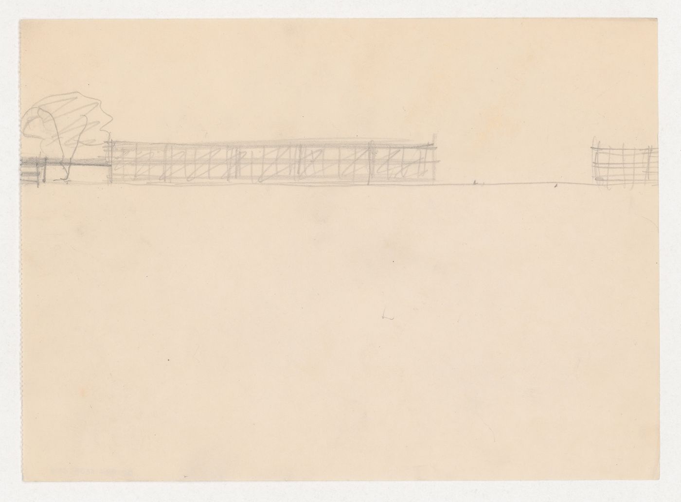 Sketch elevation for a campus building for Illinois Institute of Technology