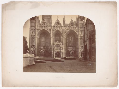 View of the west end, Peterborough Cathedral, Peterborough, England