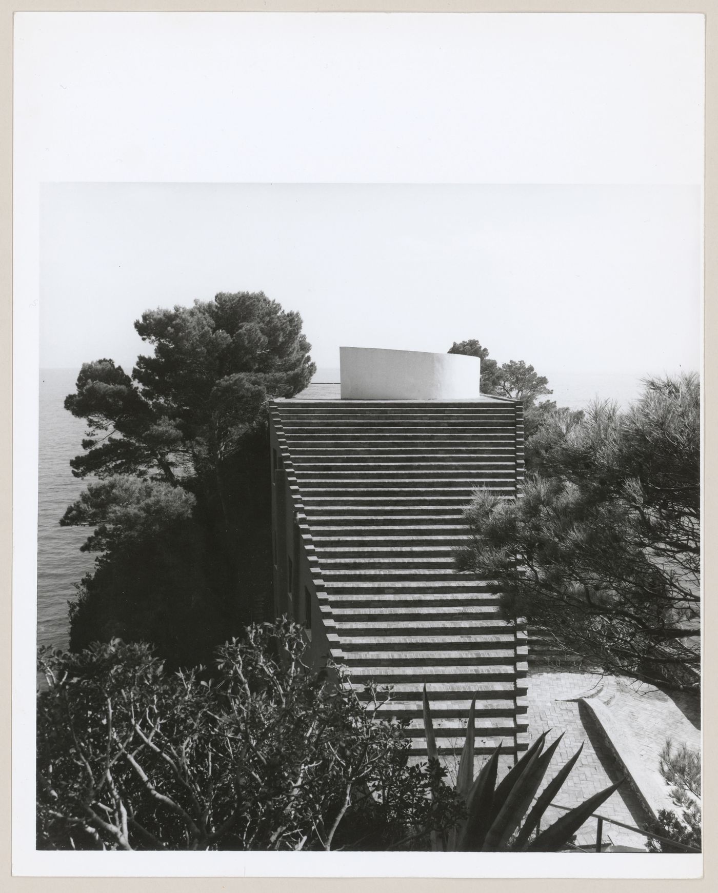 Exterior view of Casa Malaparte in Capri, Italy for the exhibition Casa Malaparte