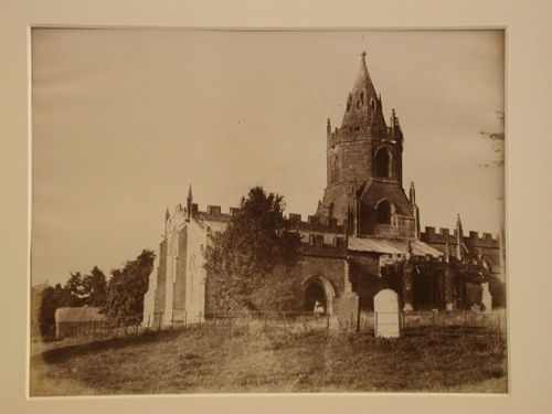 Exterior view of Long Church from church yard, Long Church, England ?