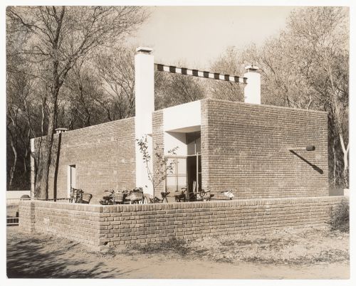 View of tube-well station, designed by Aditya Prakash, near the Principal’s Residence, Sector 12, Chandigarh, India