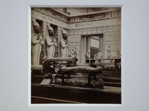 Interior view of the Egyptian Court, Crystal Palace, England