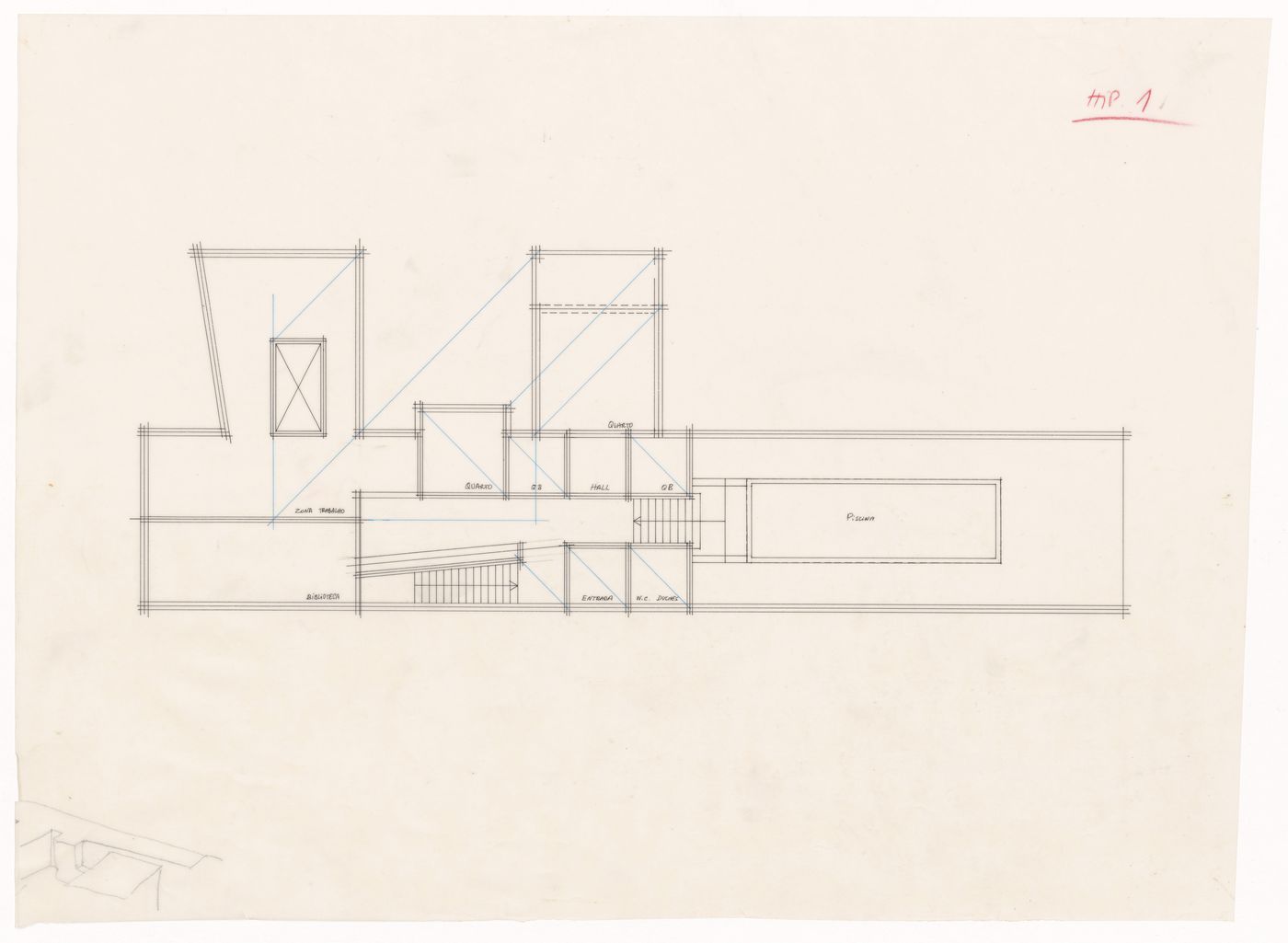 Plan for Casa Erhard Josef Pascher, Sintra