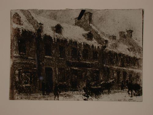 Photograph of a painting of rue St. Paul