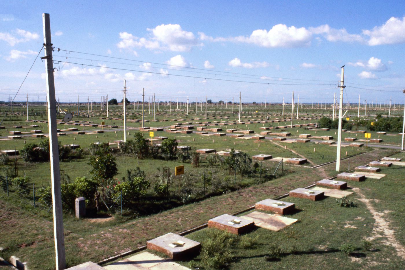 View of vacant housing plots used for the Human Settlement Training Package "Package 2: Affordable Urban Design"